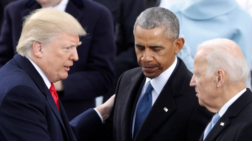 trump y obama