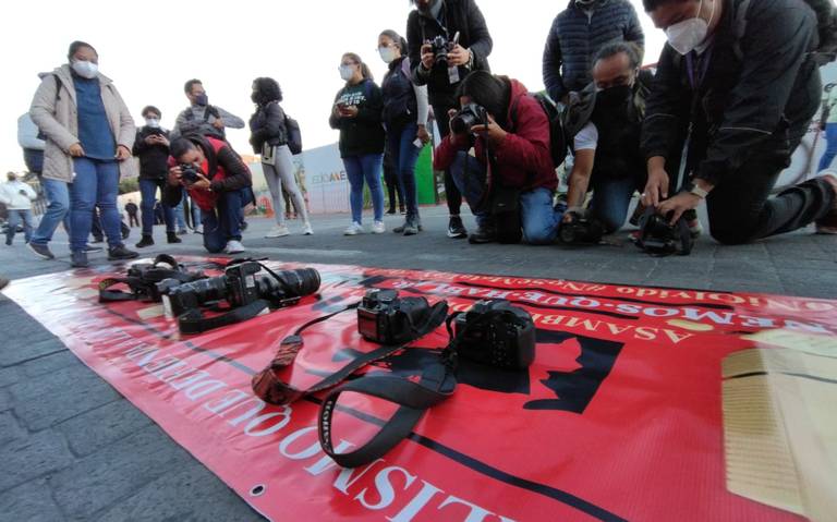 Manifestación periodistas Edomex
