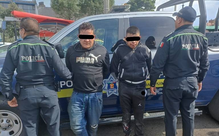 policia detiene a dos motorratones en Toluca