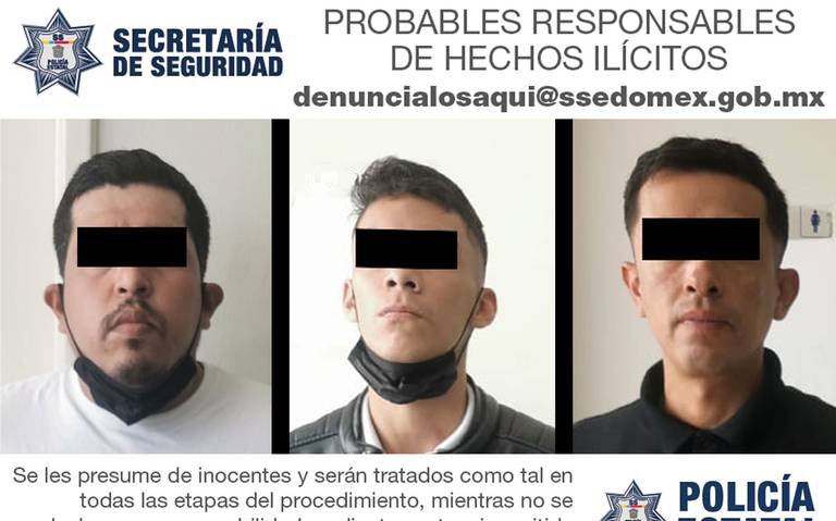 presuntos delincuentes Secretaria de Seguridad